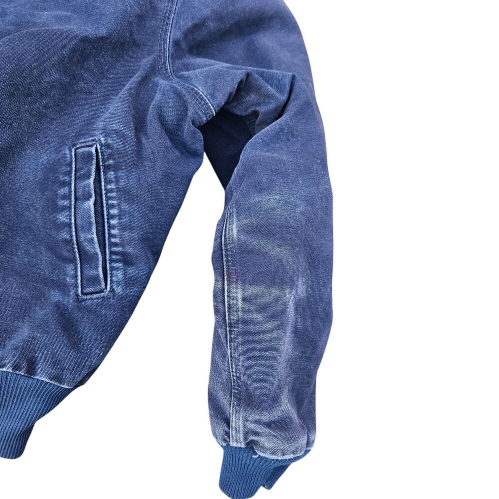 Carhartt Jacket Santa Fe J14MDT Midnight Blue Size XL Distressed Vintage Fade - Picture 13 of 16